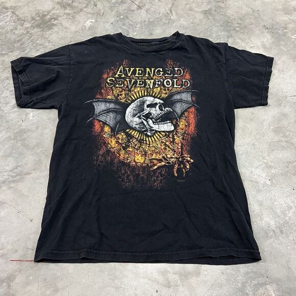 Avenged Sevenfold - 2011 Tour Black Shirt. Size Medium-Small Check Measurements - Picture 1 of 6